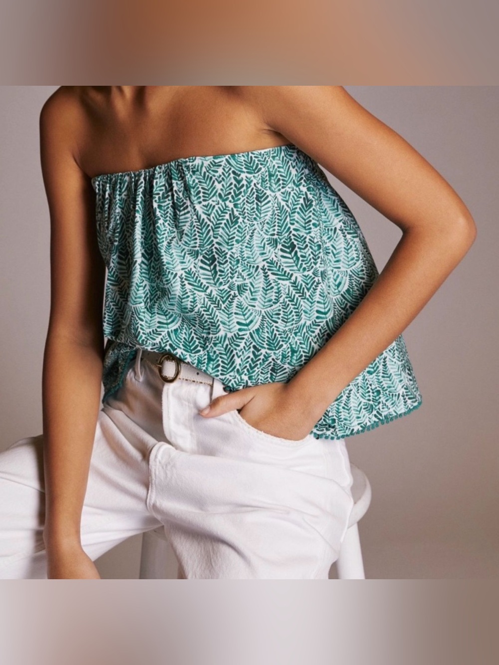 NWT Anthropologie Cecelia Pettersson Womens Tube Top Palm Swing Size XS